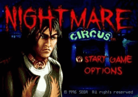 Nightmare Circus Title Screen